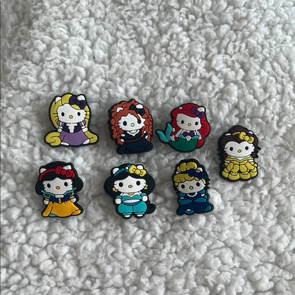 Hello Kitty Disney Princess croc charms